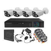 VIPA - Kit Seguridad Exterior HD 4 Cámaras HD - E41H