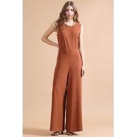 Enterito Recto, Espalda Escote Fantasia, Café