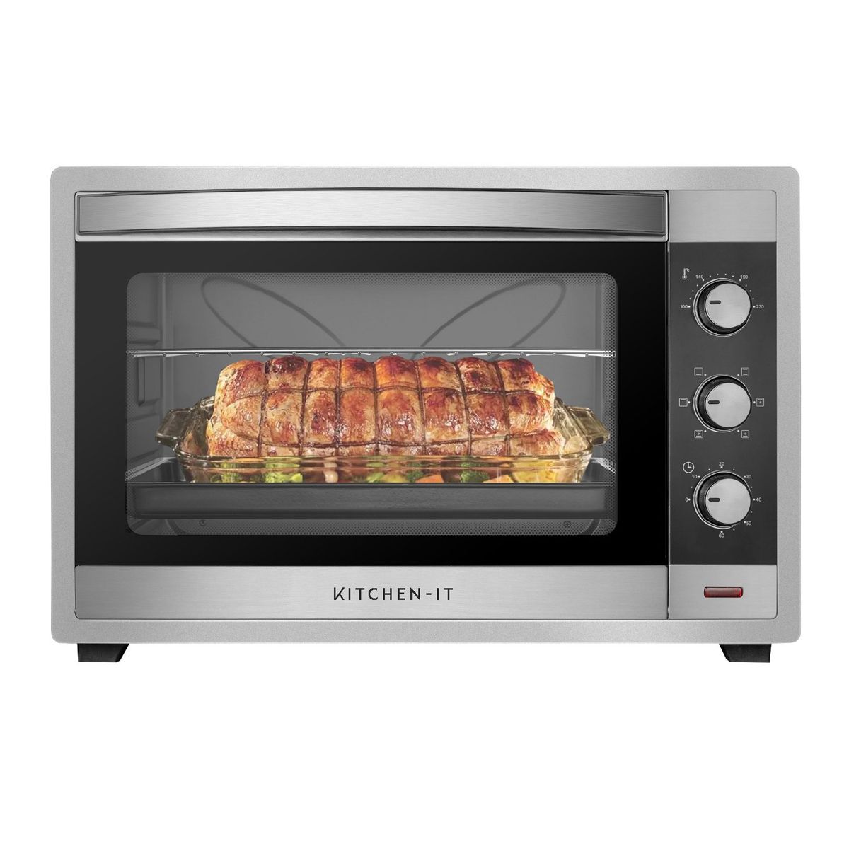 KITCHEN IT - Horno Eléctrico Kitchen it Silver Series 60L