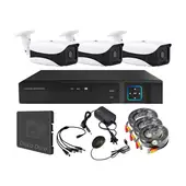 VIPA - Kit Seguridad Exterior HD 3 Cámaras HD - E33L