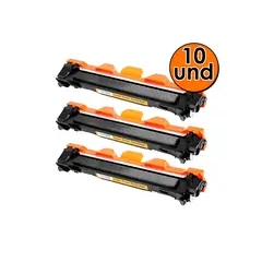 FUJIPRINT - Pack de 10 Toner 1060 Alternativo Compatible Impresoras Brother