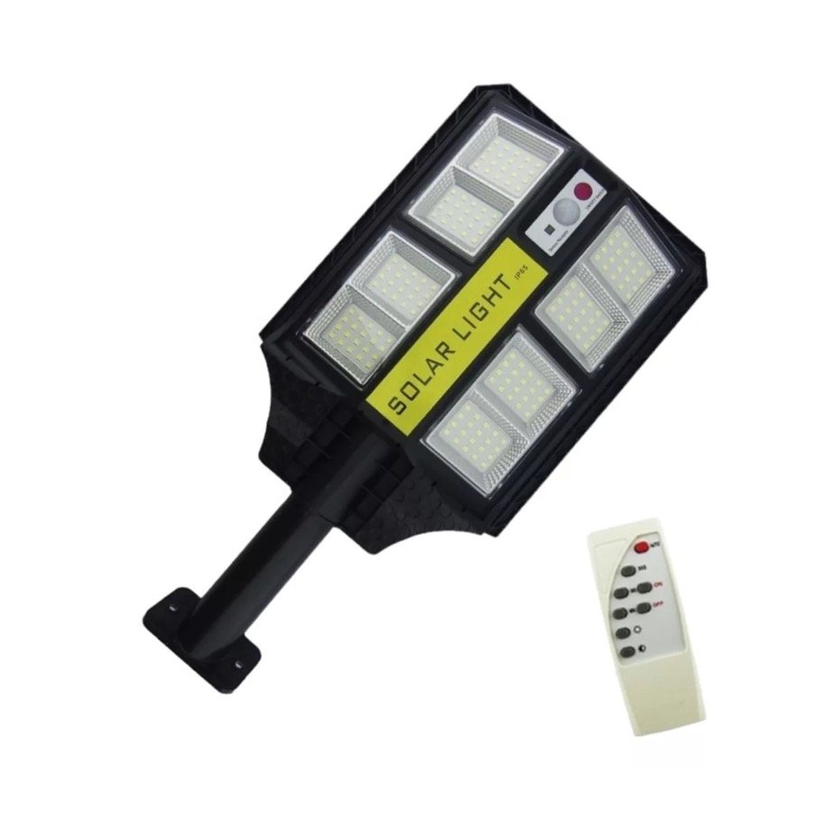 GENERICO - Foco C/ Brazo Solar 200 Watt 160 Led 8 Placas C/ Sensor