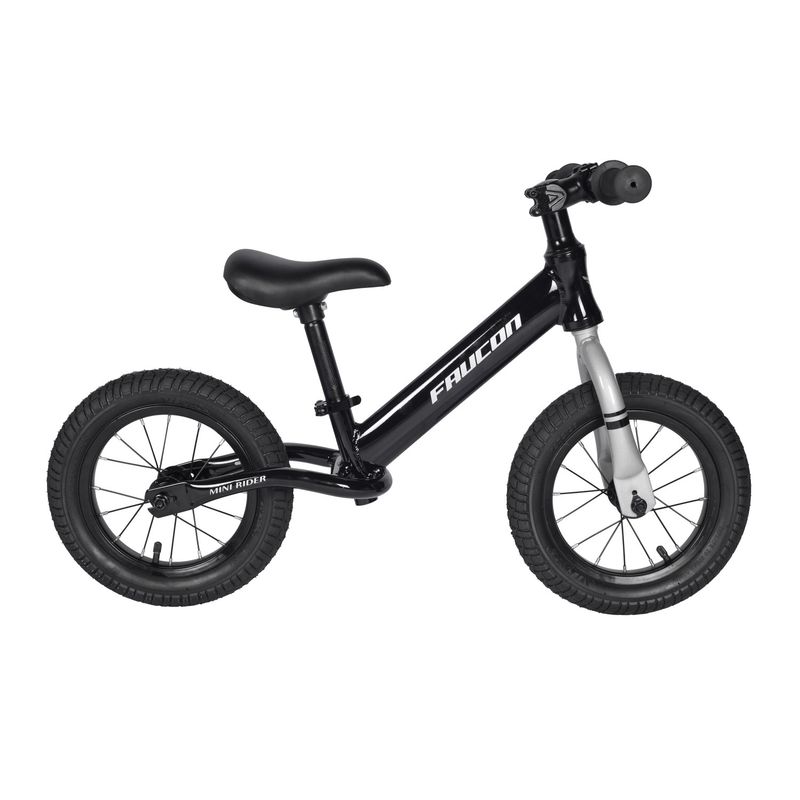 FAUCON - Bicicleta Equilibrio Balance Minirider Aro 12 Negro