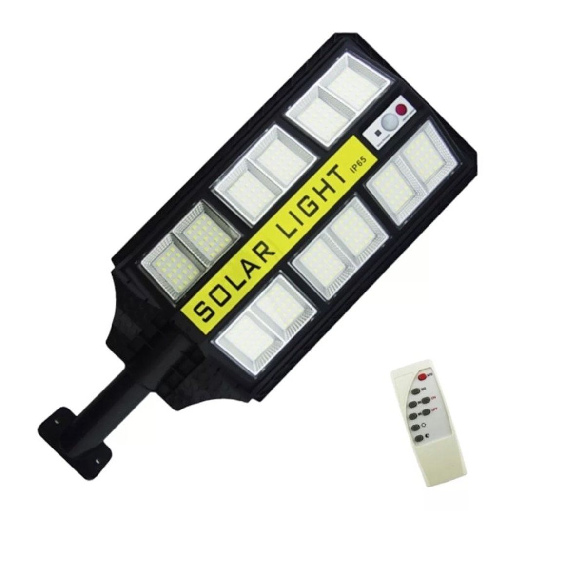 GENERICO - Foco Solar 300w Con Brazo Y 240 Led En 12 Placas C/ Sensor