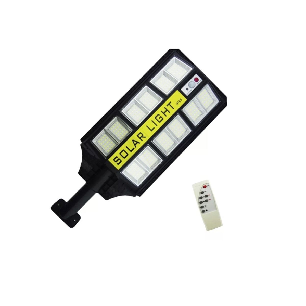 GENERICO - Foco Solar 300w Con Brazo Y 240 Led En 12 Placas C/ Sensor