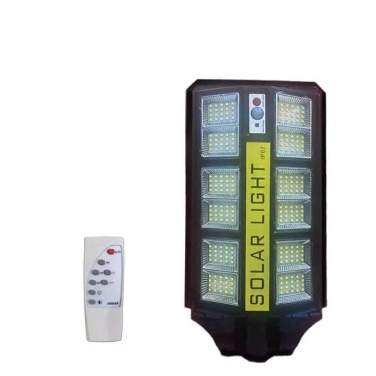 GENERICO - Foco Solar 300w Con Brazo Y 240 Led En 12 Placas C/ Sensor
