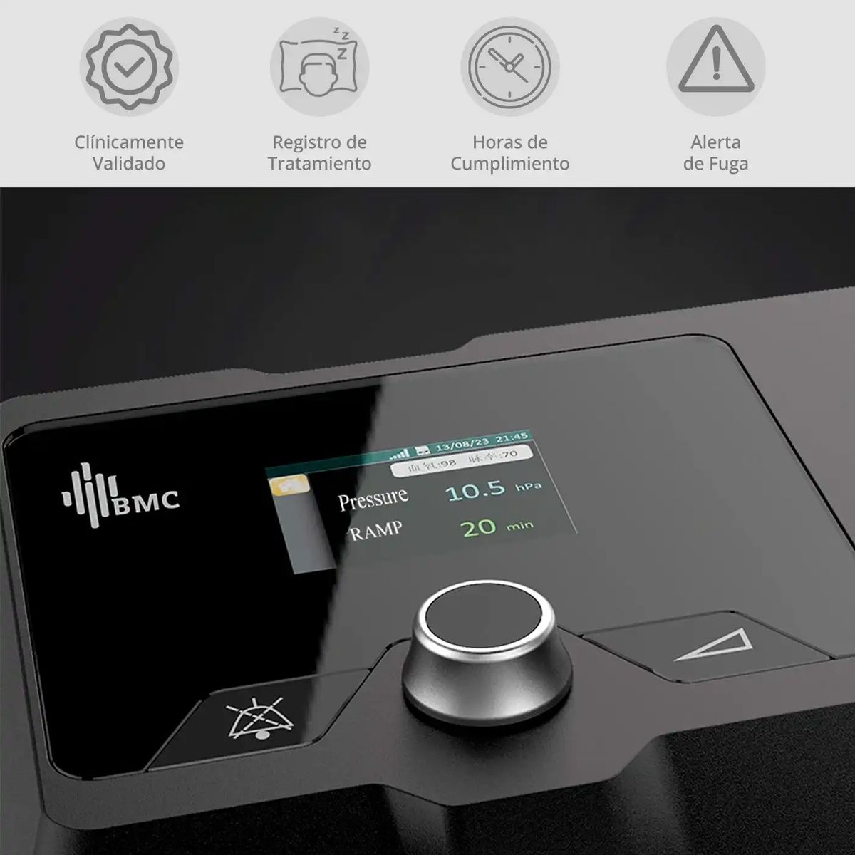 BMC - CPAP BMC G2S C20 Tubo Calefaccionado Mascara Oronasal M