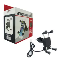 OEM - PORTA SMARTPHONE PARAMOTO CON USB DE CARGA 21AMP