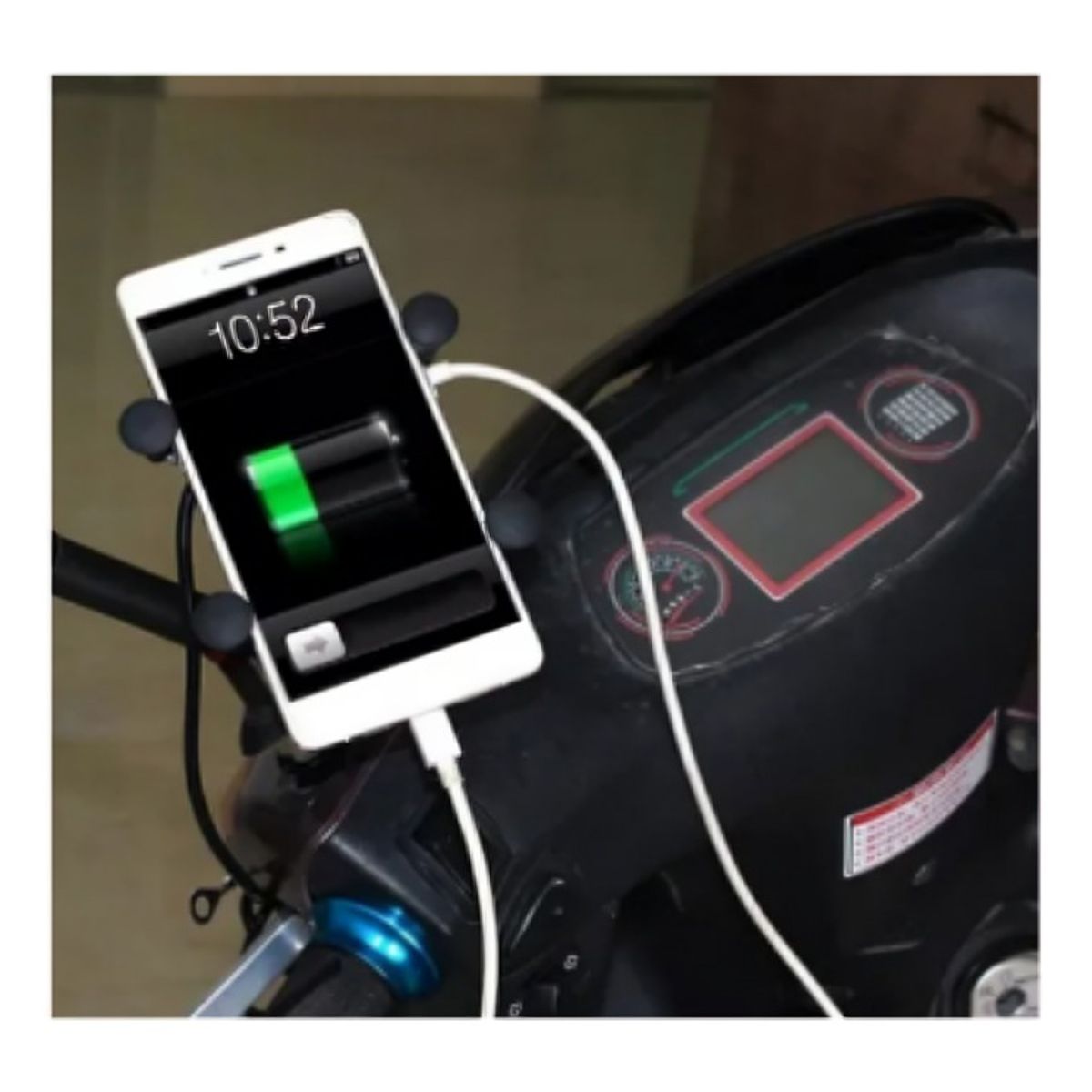 OEM - PORTA SMARTPHONE PARAMOTO CON USB DE CARGA 21AMP