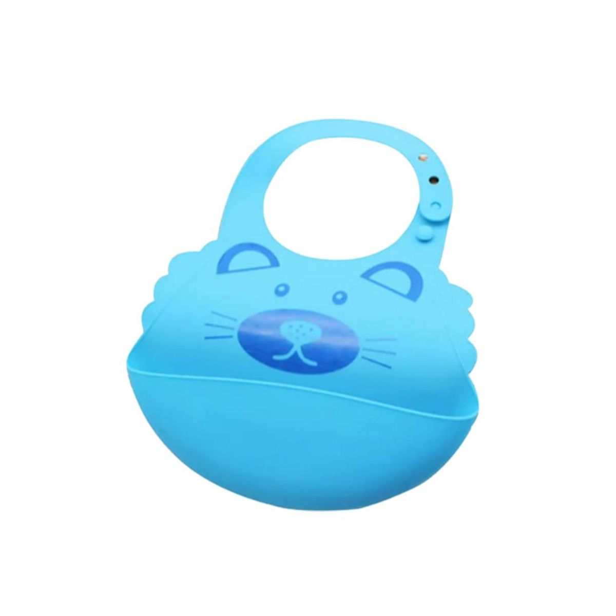 GENERICO - Babero de silicona diseños celeste