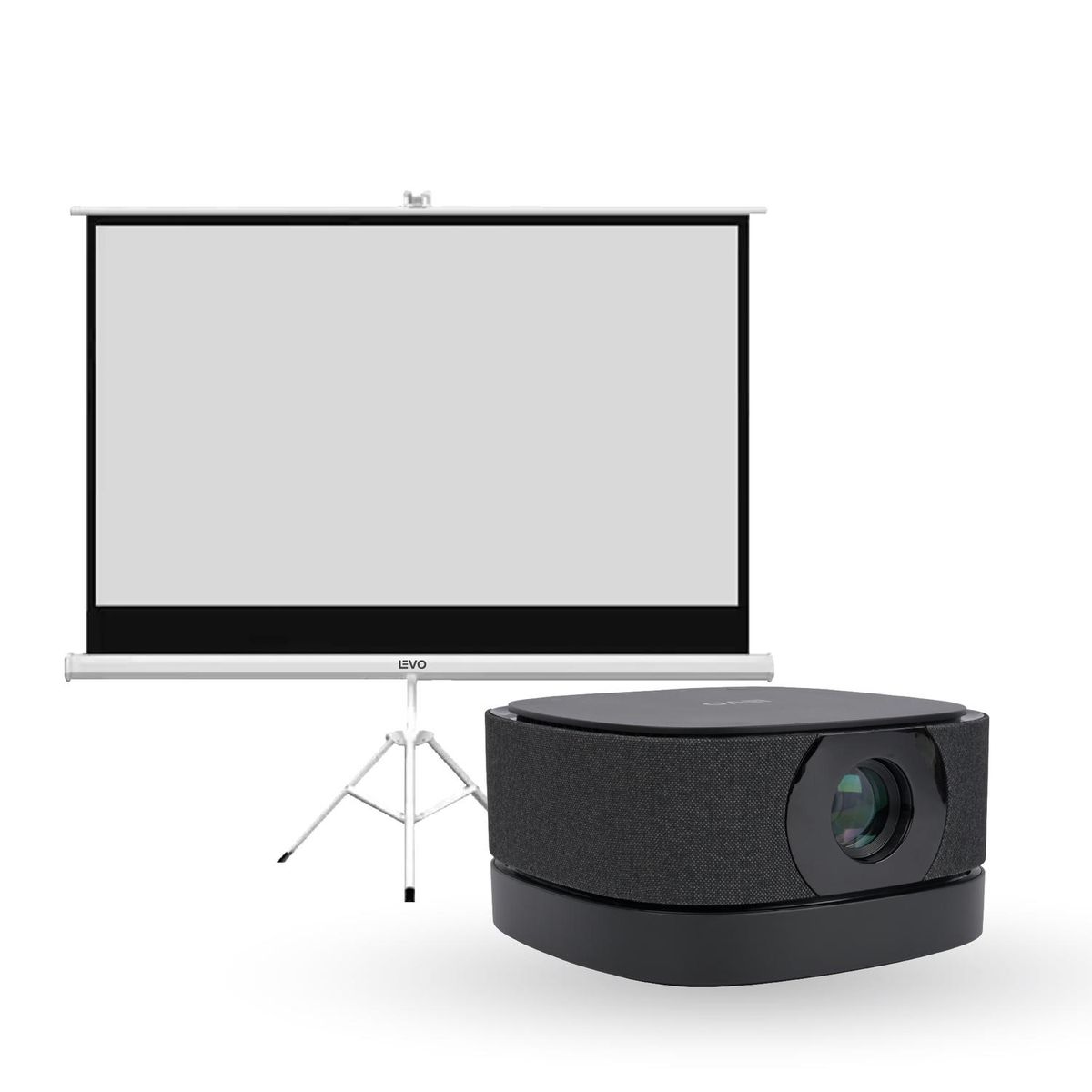 LEVO - Proyector Portatil Smart Lumix 9000lm + Telón 80" LEVO