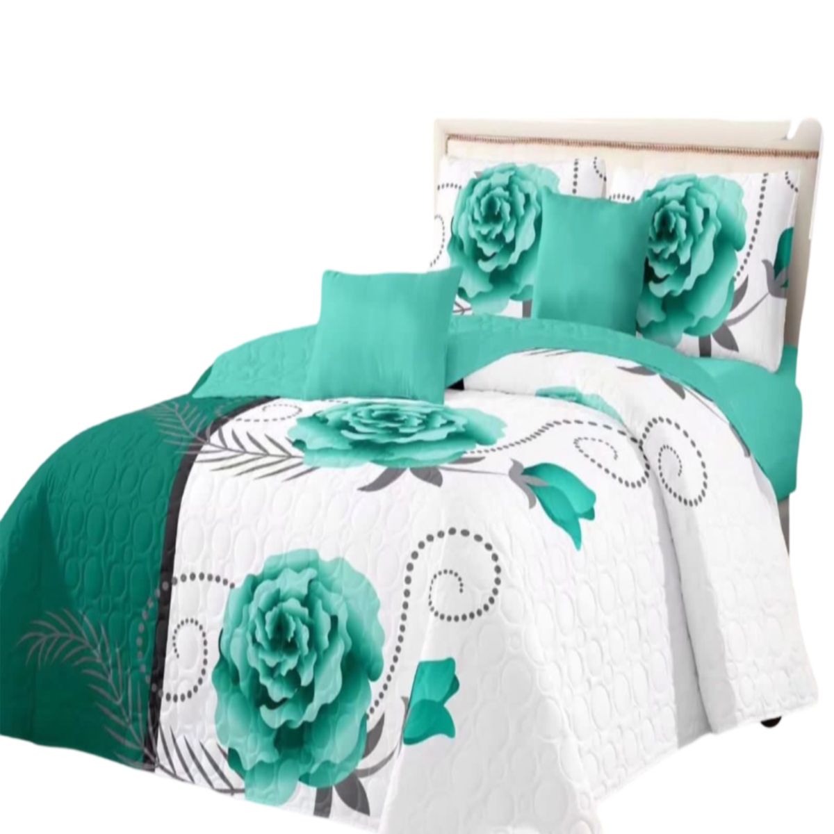 GENERICO - Cubrecama Quilt Diseño 2 Plazas - Primavera Verano A1