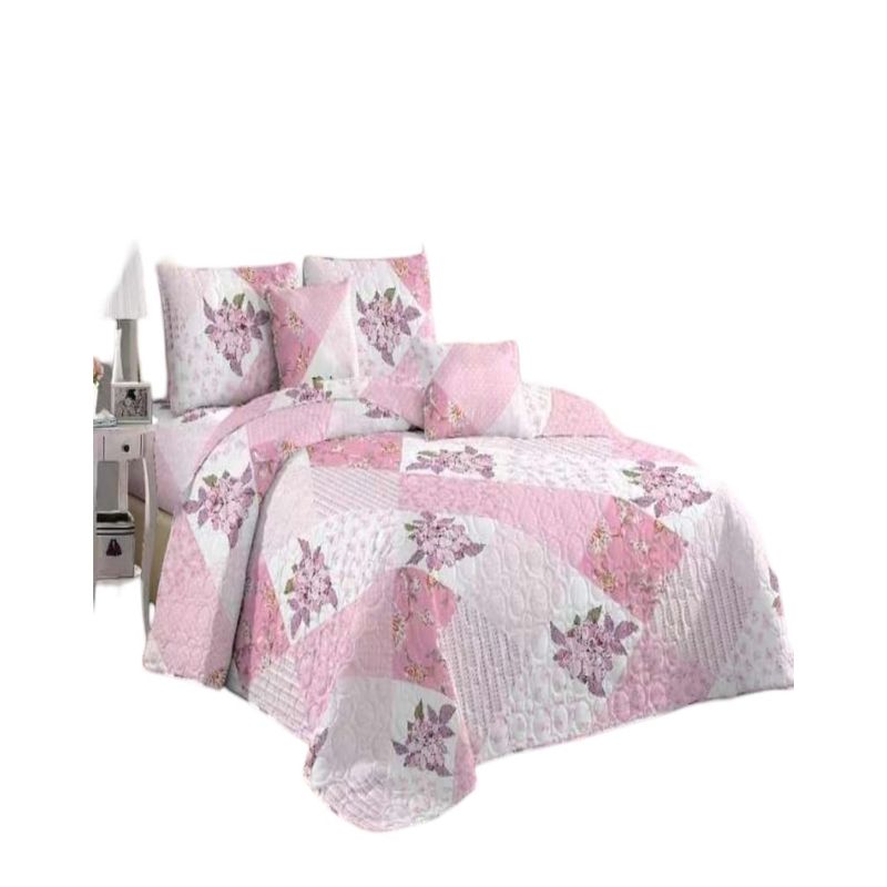 GENERICO - Cubrecama Quilt Diseño 2 Plazas - Primavera Verano B3