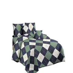 GENERICO - Cubrecama Quilt Diseño 2 Plazas - Primavera Verano B8