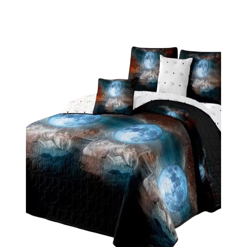 GENERICO - Cubrecama Quilt Diseño 2 Plazas - Primavera Verano B11