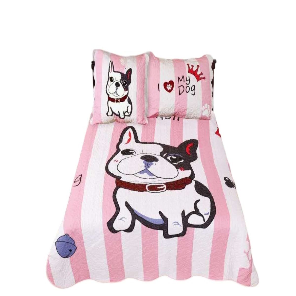 GENERICO - Cubrecama Quilt Diseño 2 Plazas - Primavera Verano C6