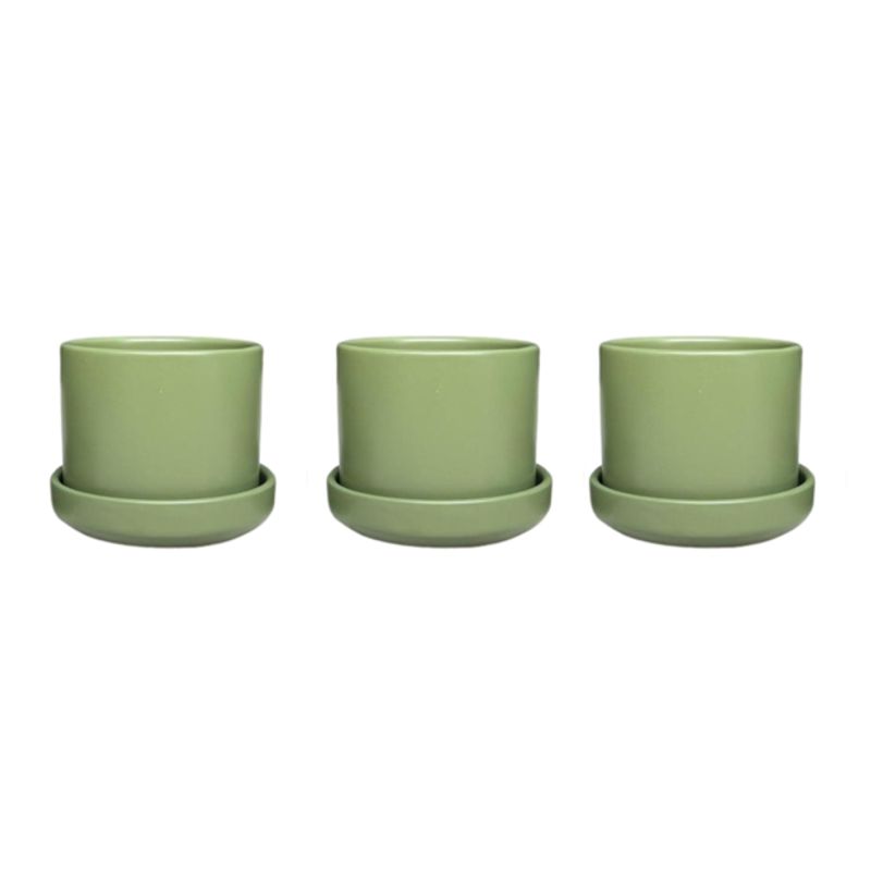PLANT ME - Pack 3 Maceteros Minimalistas Decorativos