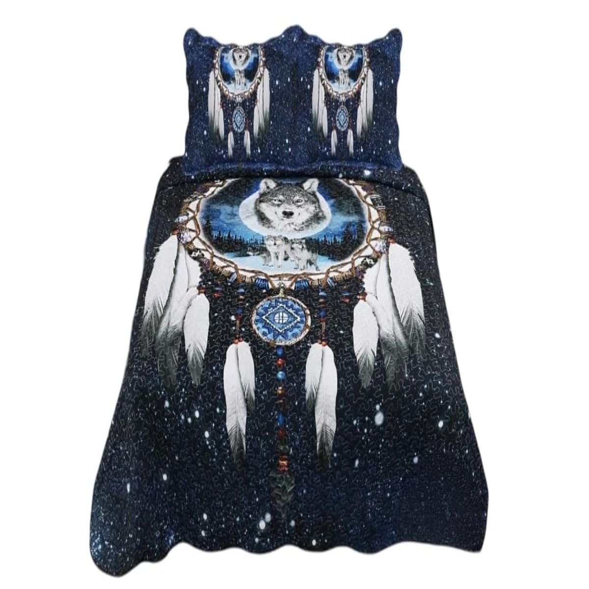 GENERICO - Cubrecama Quilt Diseño 2 Plazas - Primavera Verano C9