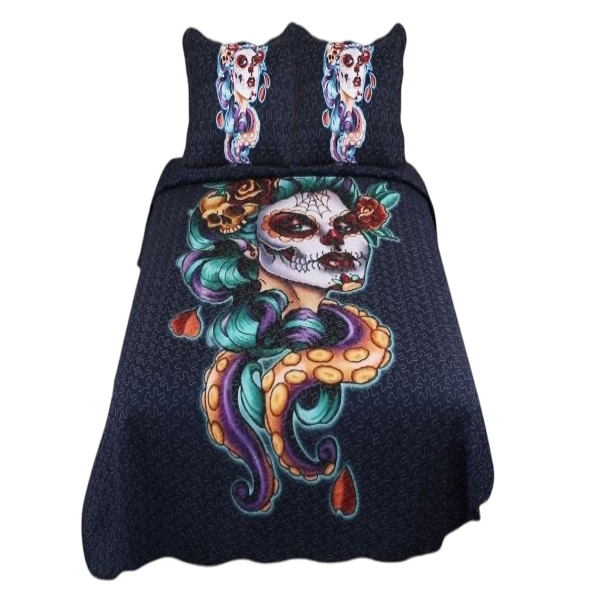 GENERICO - Cubrecama Quilt Diseño 2 Plazas - Primavera Verano C10