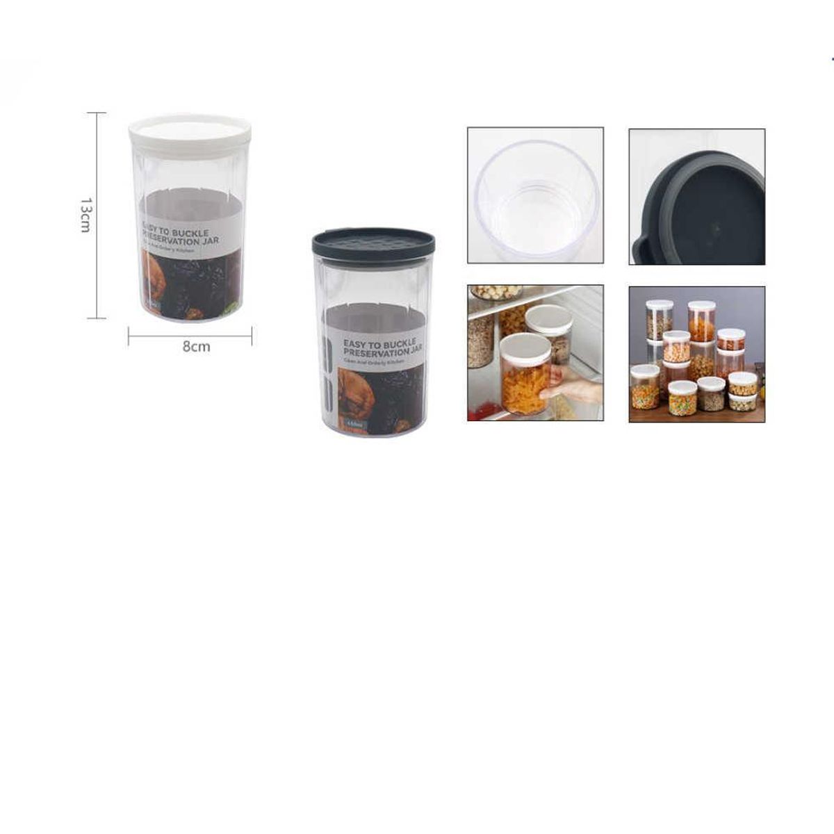 GENERICO - Set 3 Contenedor Hermetico Con Tapa