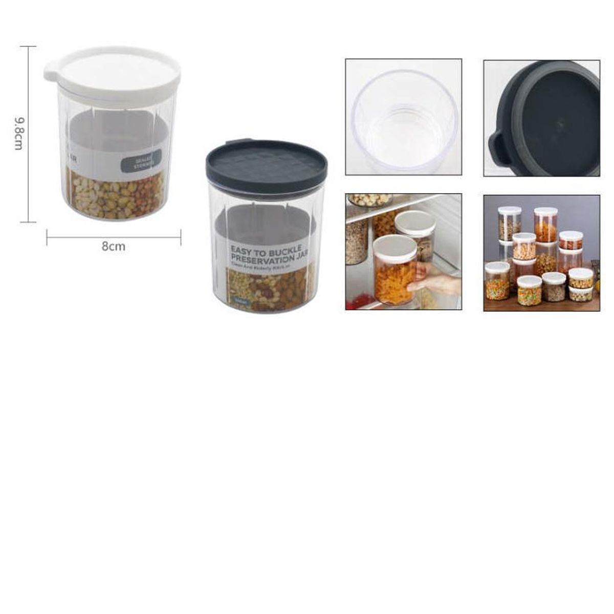 GENERICO - pack 3 Emvase Hermetico con Tapa