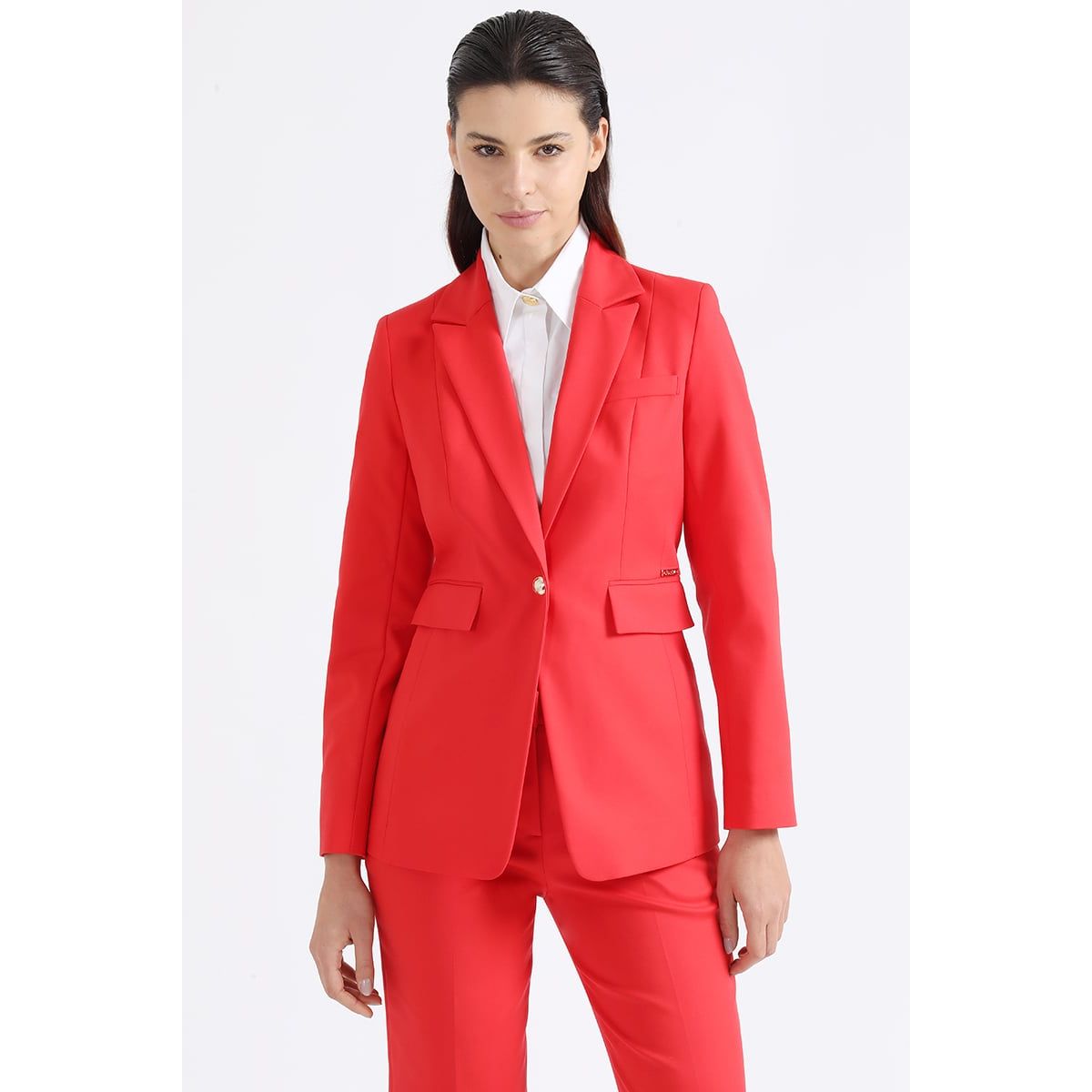 LIOLA - Blazer Entallado, Rojo Liola