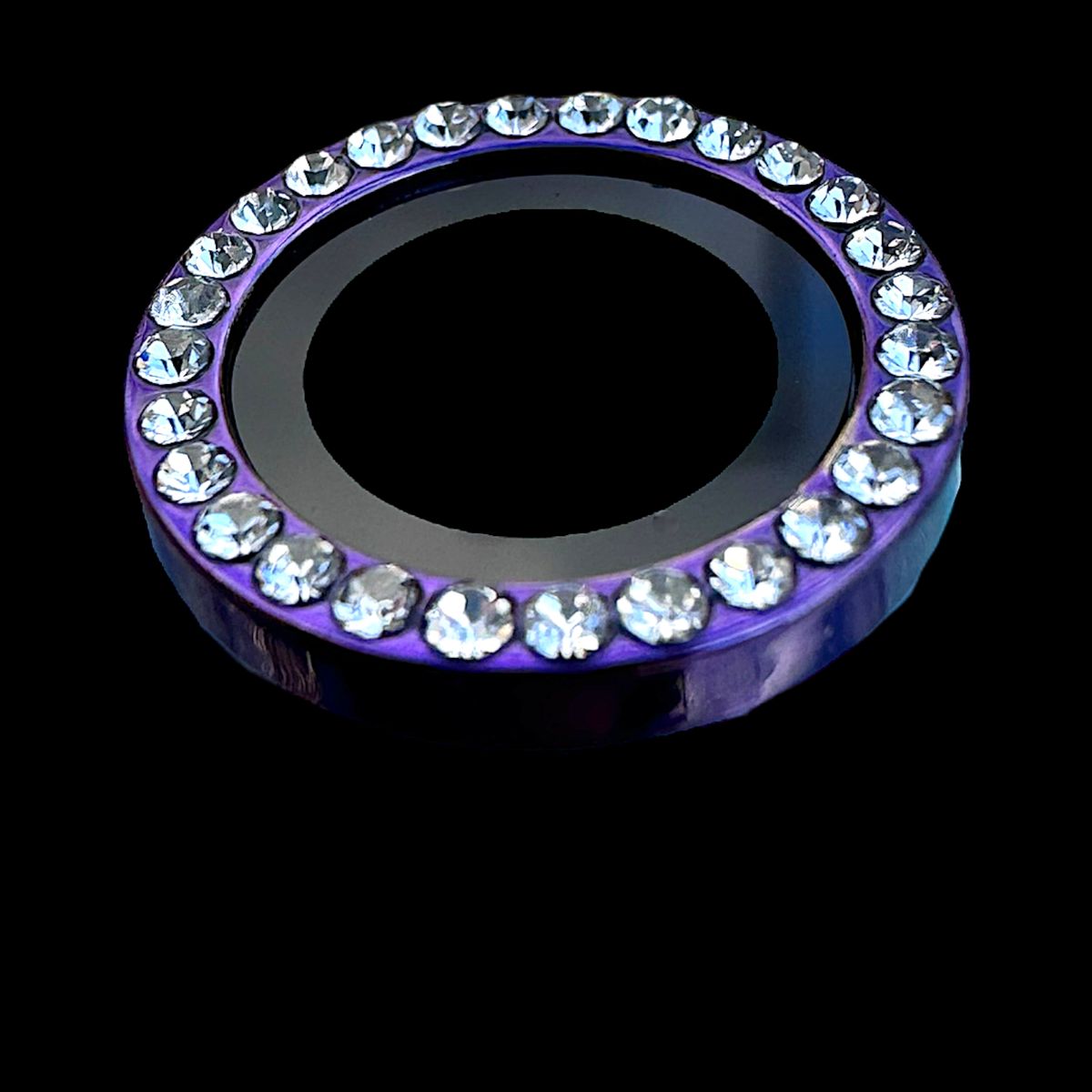 GENERICO - Protector de cámara modelo Diamantes para iPhone 13pro-13promax Morado