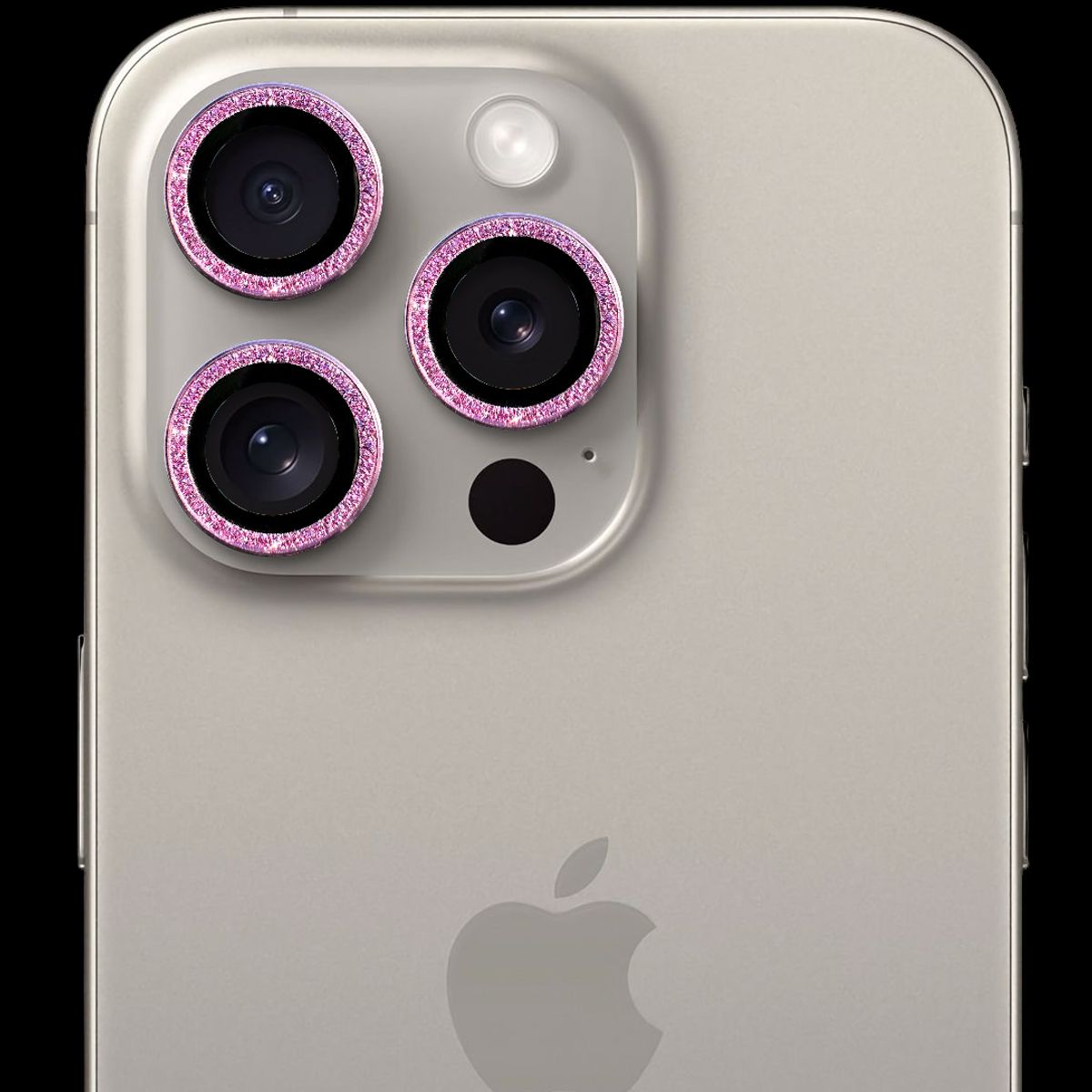 GENERICO - Protector de cámara modelo Escarchado iPhone 13pro-13promax Rosa