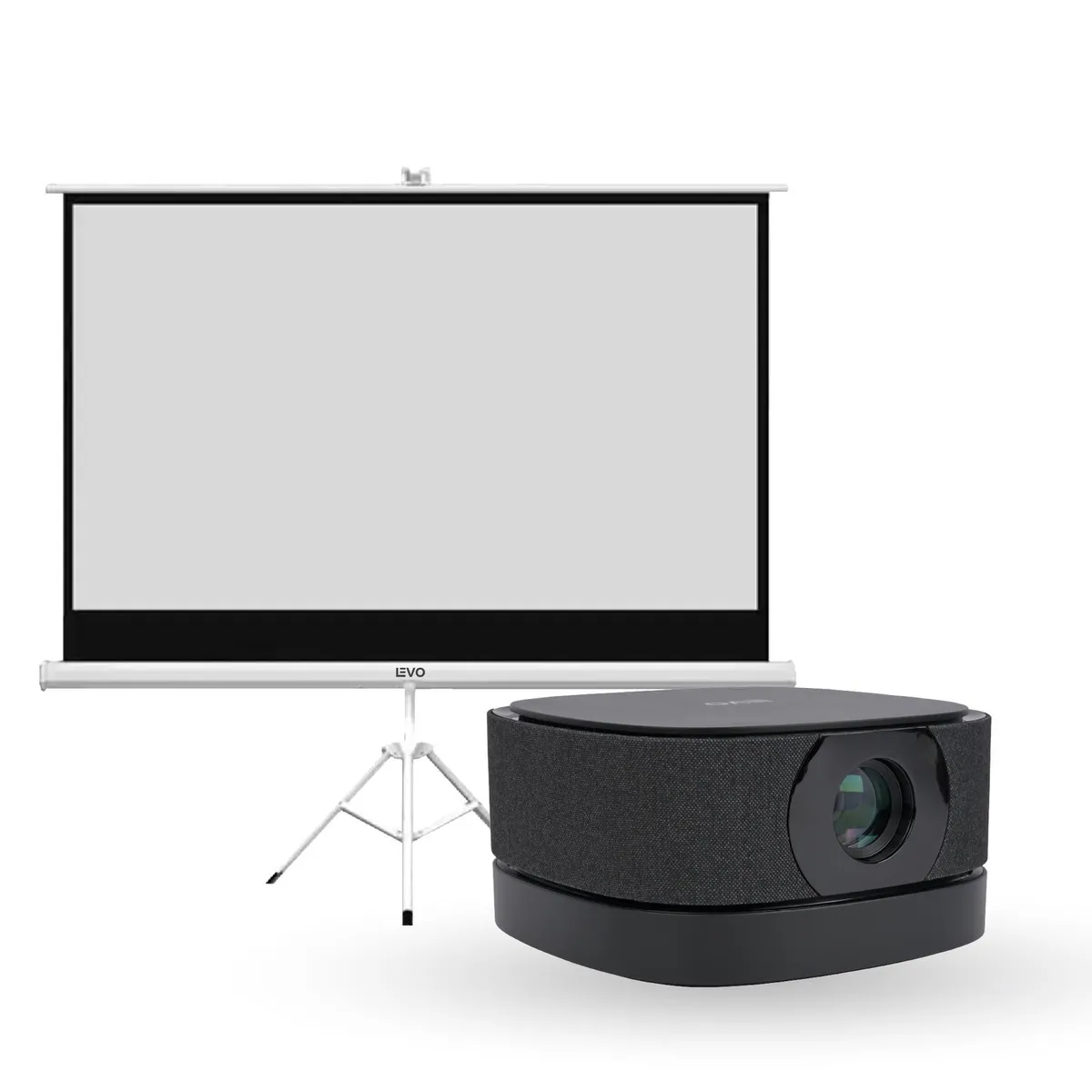 LEVO - Proyector Portátil Lumix 9000lm + Telón 100" LEVO
