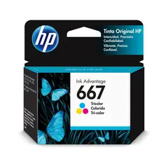 HP - Tinta 667 Tricolor 3YM78AL
