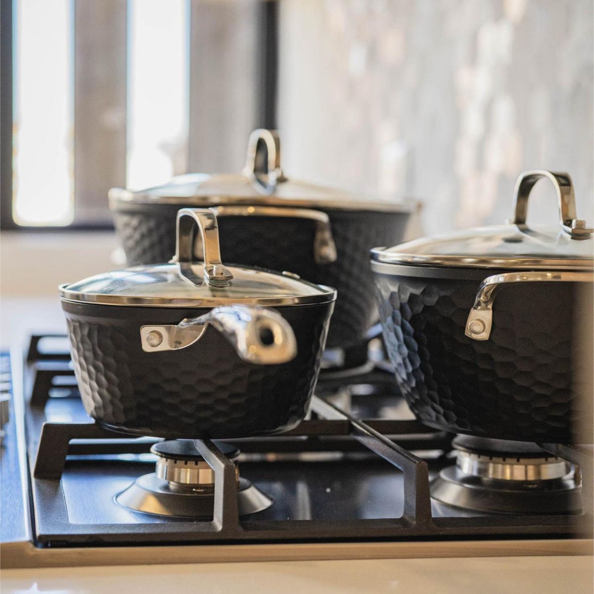 SIMPLIT - Pack Batería Copper 7Pz + Set 12 Utensilios Calipso Simplit