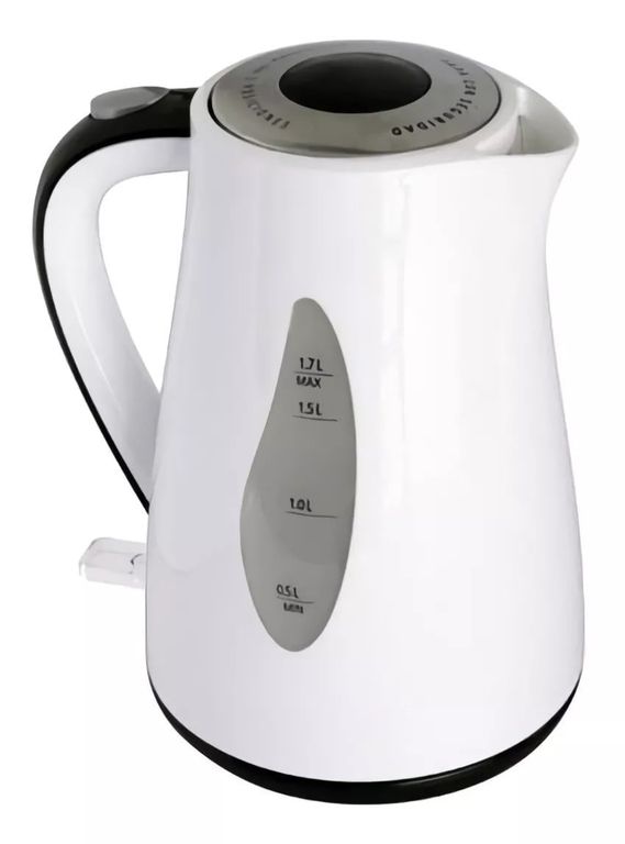 SINDELEN Hervidor De Agua 1700ml Reloj Termometro Blanco