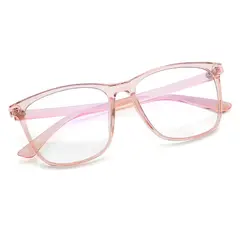 GENERICO - Lentes con filtro anti luz azul marco color rosado