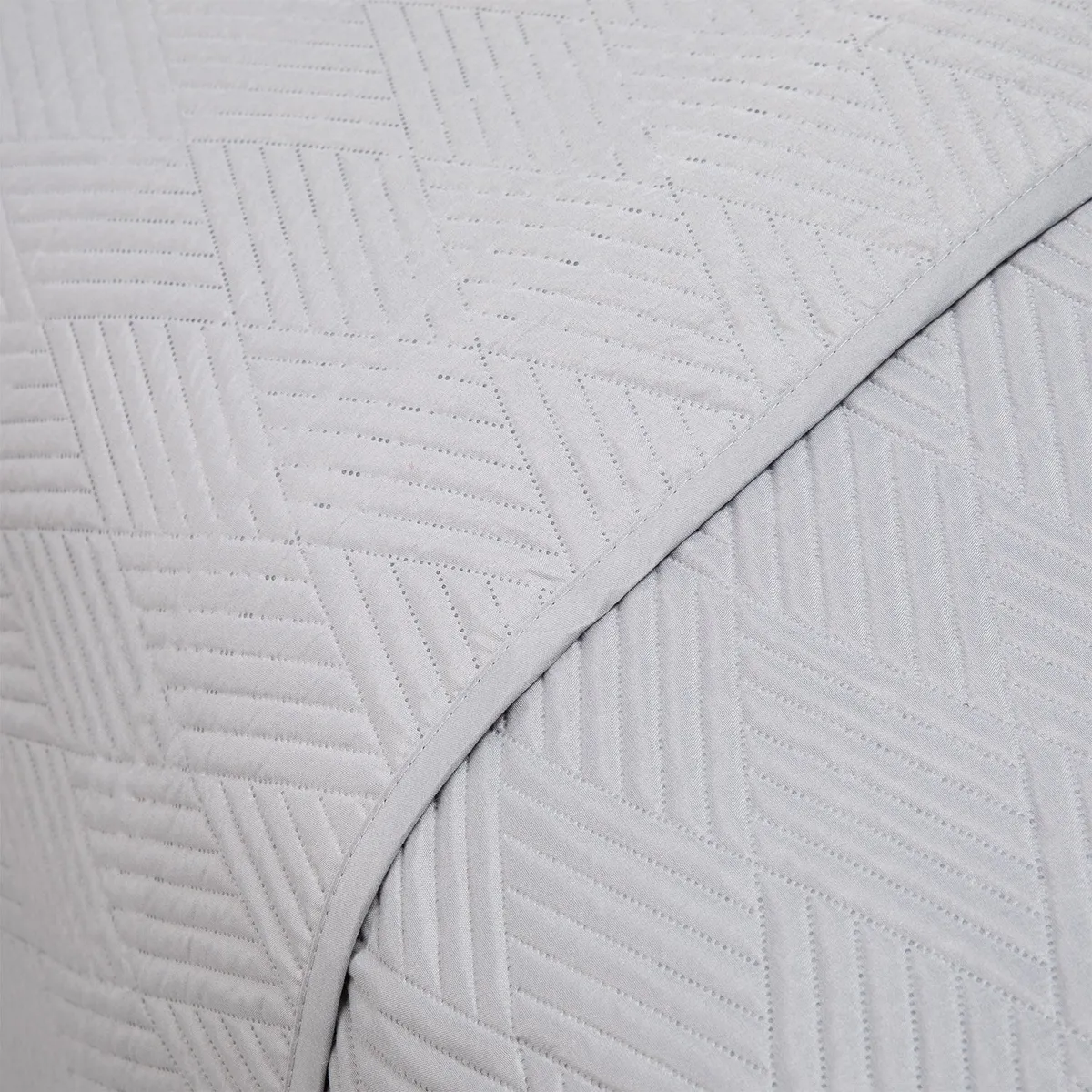 ZAHR - Cubrecama liso Gris king