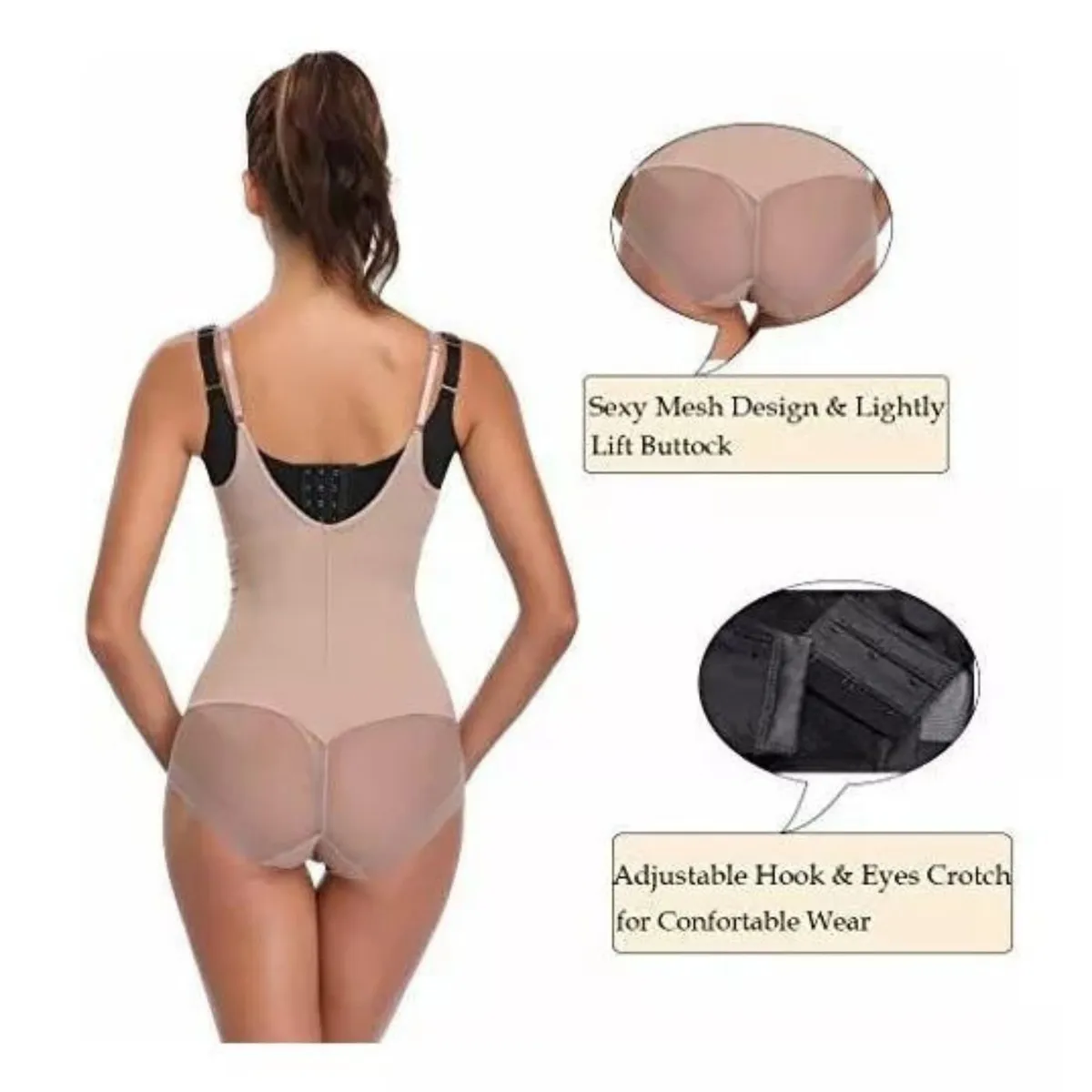 LIKE SHOP - Body Mujer Ajustable Modelador Silueta Perfecta Y Push Up 795