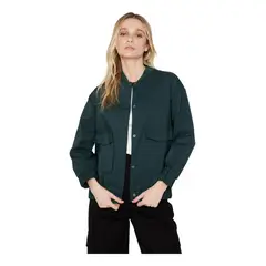 JACINTA TIENDA - Chaqueta Bomber manga larga verde