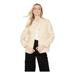 JACINTA TIENDA - Chaqueta Bomber manga larga crudo