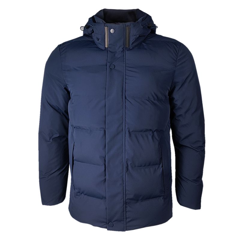 ANDESLAND OUTDOOR APPAREL - Parka Térmica Gorro Desmontable Ártica Pro Azul Oscuro Hombre.