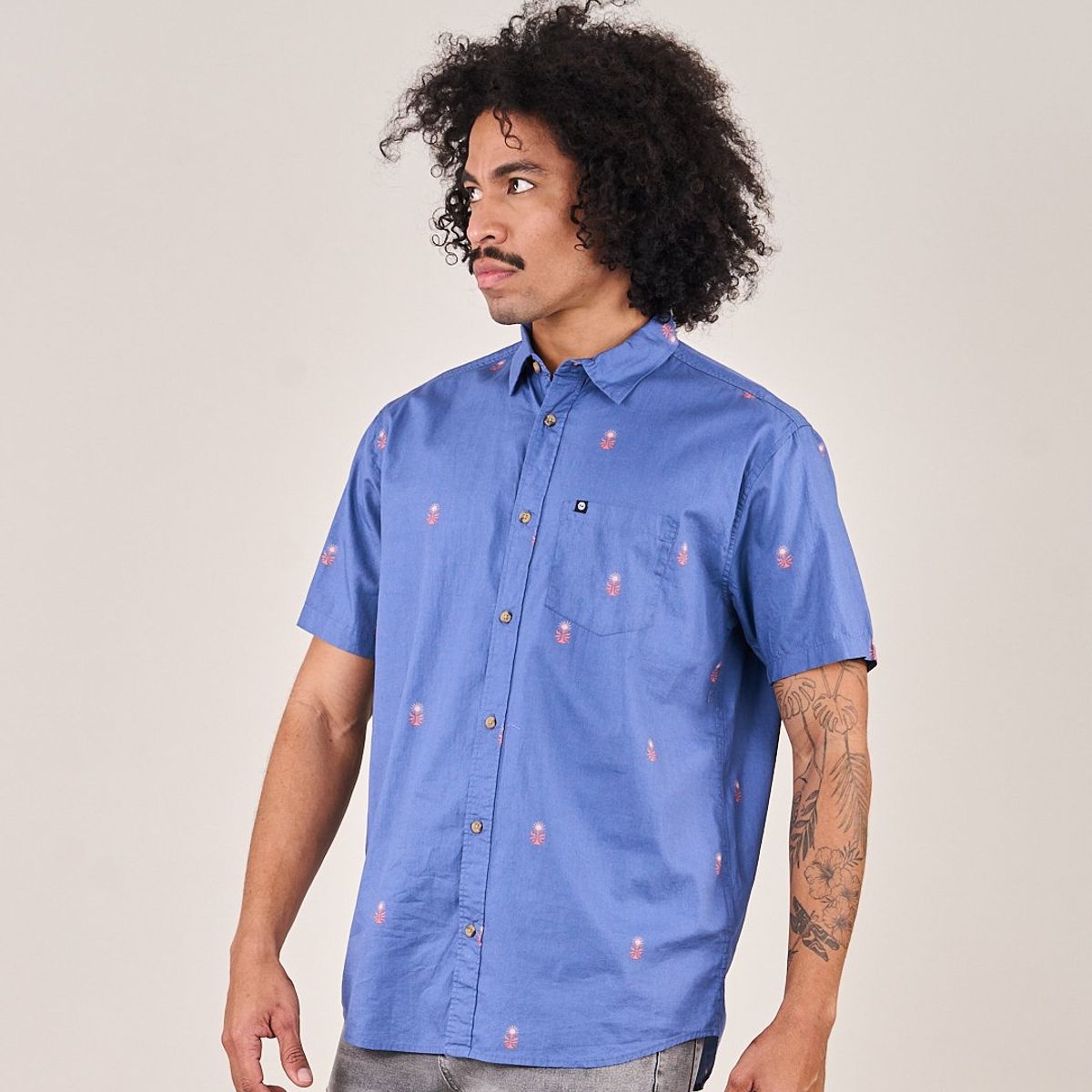POLEMIC - Camisa Print hombre manga corta VV5768  - Polemic 
