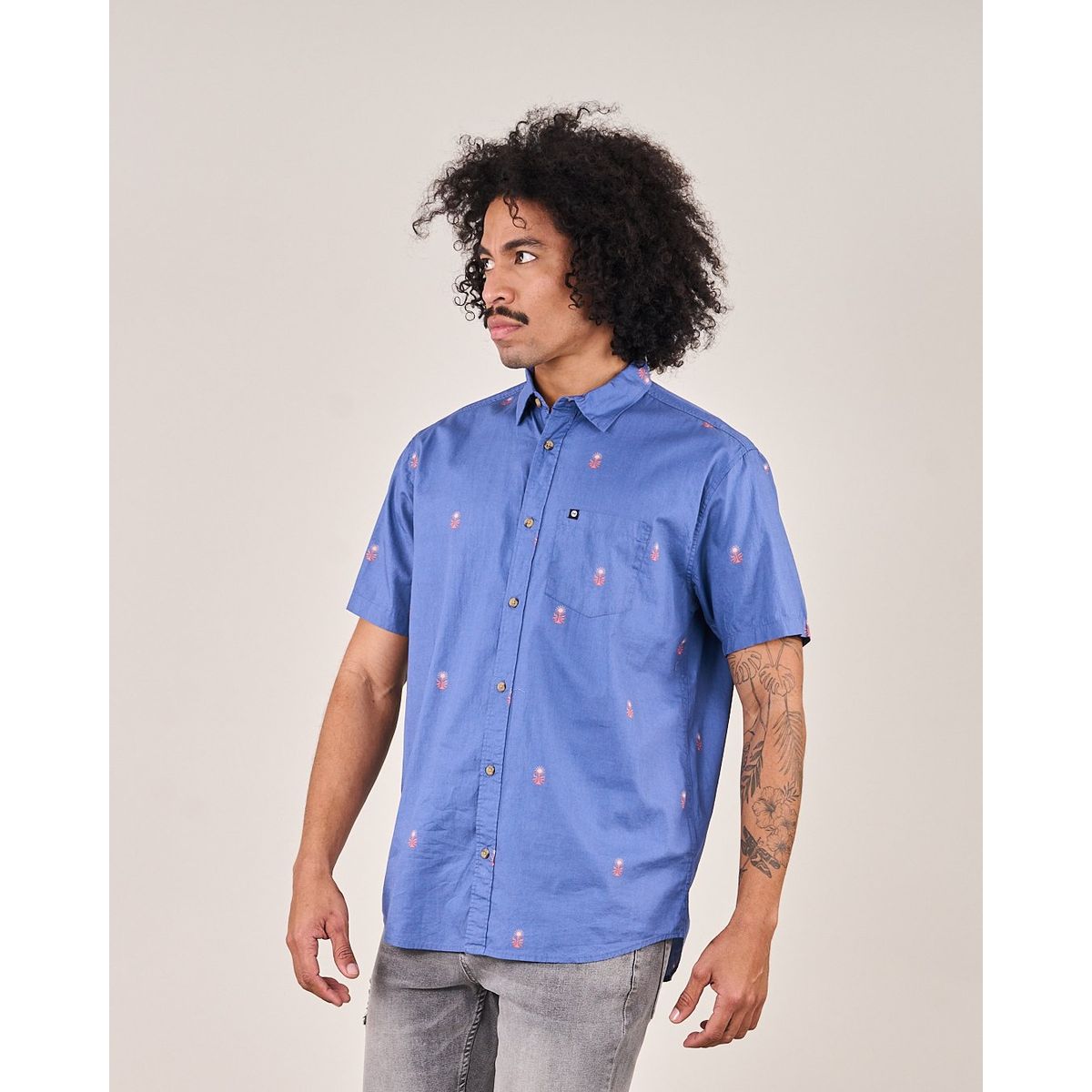 POLEMIC - Camisa Print hombre manga corta VV5768  - Polemic 