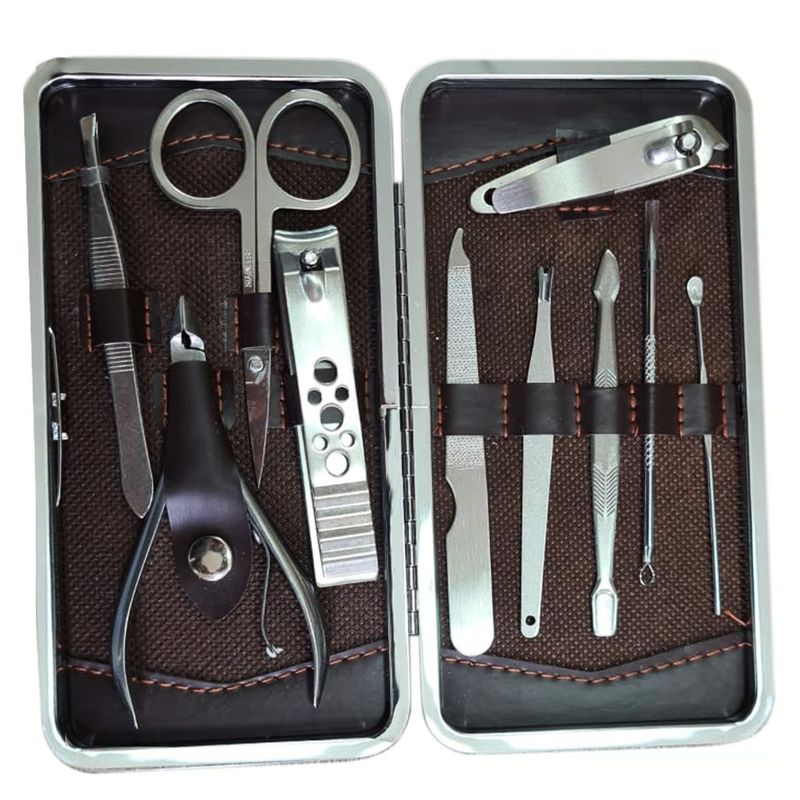 GENERICO - Set Manicure y Pedicure 10 Piezas Herramientas Profesional