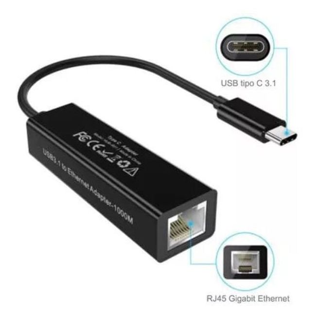 CHOETECH - Adaptador De Red Usb-c 3.1 A Ethernet 10/100/1000 Mbps