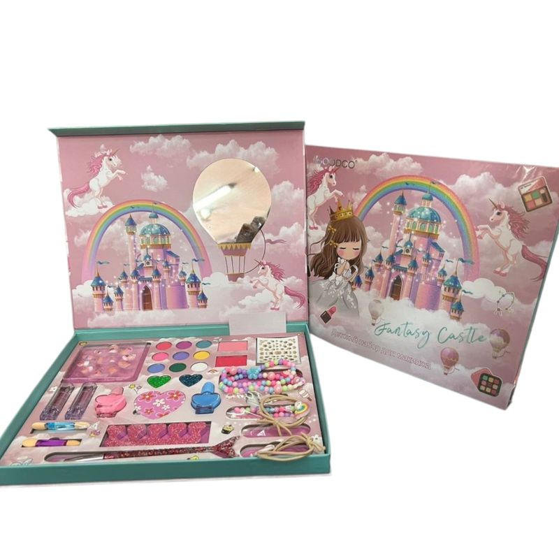 GENERICO - Set De Maquillaje Joyería Y Esmaltes Para Niñas 3 En 1