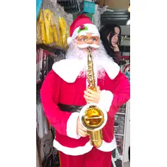 GENERICO - PAPA NOEL VIEJO PÁSCUERO SANTA CLAUS 180CM CON MÚSICA Y MOVIMIENTO