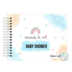 ELEFANTE AZULL - Libro de Recuerdos del Baby Shower