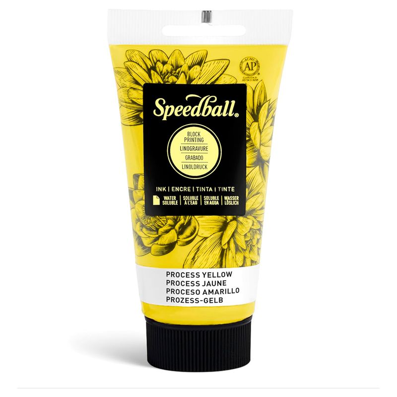 SPEEDBALL - Tinta para Xilografía Speedball 75ml - Amarillo Procesado