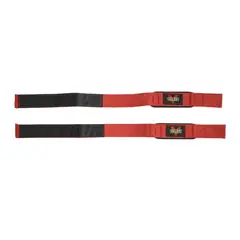 IMPOPLANET - STRAPS CORREAS DE LEVANTAMIENTO POWERLIFTING ROJO