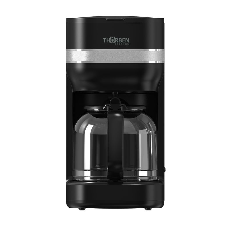 THORBEN - Cafetera 12 tazas Thor Matt Black Coffe Maker