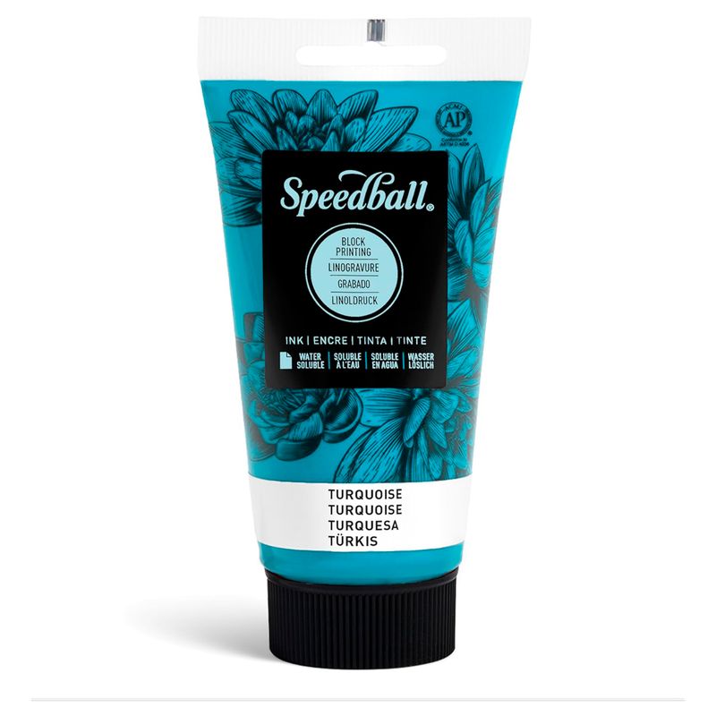 SPEEDBALL - Tinta para Xilografía Speedball 75ml - Turquesa