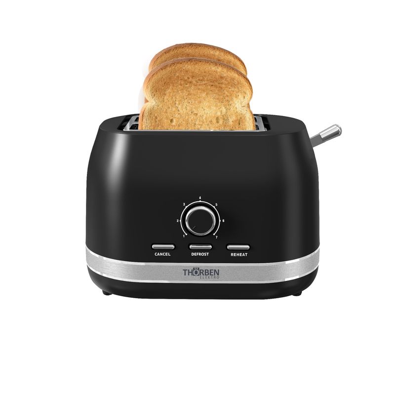 THORBEN - Tostador Eléctrico Thor Matt Black Toaster